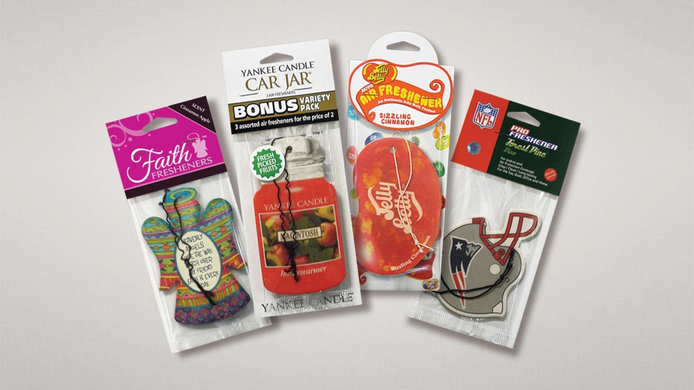 Car Hanging Perfume Air Freshener Fragrance for Gas Station Scent Papers